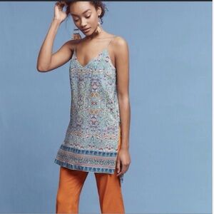 Anthropologie Maeve Meret Silk Tunic Size 2